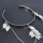B-1115 New trend fashion European and American gold and silver handmade silver leaf armband ladies jewelry