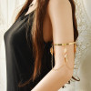B-1115 New trend fashion European and American gold and silver handmade silver leaf armband ladies jewelry