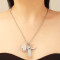 N-7548 European and American fashion gemstone necklace women's handmade tassel overlapping necklace