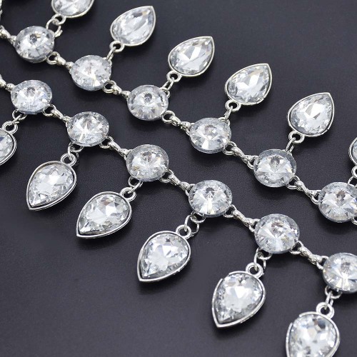 N-7549 Fashion Women Water Drop Crystal Belly Dance Waist Chains Statement Body Chains Summer Party Jewelry