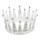 F-0896 New European and American luxury crystal bridal crown wedding round crown hair accessories birthday princess crown tiara