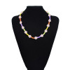 N-7556 Boho Flower Heart Colorful Acrylic Beads Statement Choker Y2K Necklaces for Women Girl Summer PartyJewelry