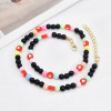 N-7556 Boho Flower Heart Colorful Acrylic Beads Statement Choker Y2K Necklaces for Women Girl Summer PartyJewelry