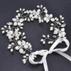 F-0898 Fashion Wedding Elegant Silver Flower Crystal Pearl Headbands Bridal Party Wedding Hair Accessories