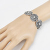 B-1118 Bohemian Style Vintage Silver Metal Gossip Bracelets for Women Gypsy Tribal Festival Party Jewelry Gift