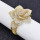 B-1120 Fashion Fine Jewelry Flowers Carved 24k Gold Plated Crystal Wedding Bracelet Bangle for Women