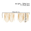 N-7561 European and American fashion gold silver metal chain tassel waist chain body chain sexy bikini skirt beach accessories