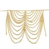 N-7561 European and American fashion gold silver metal chain tassel waist chain body chain sexy bikini skirt beach accessories