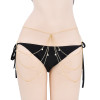 N-7563 New European and American fashion golden metal chain tassel waist chain pearl chain sexy bikini dress beach accessories