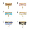 B-1126 4Pcs/Set Handmade Acrylic Beads Statement Bracelets for Women Boho Holiday Party Jewelry Gift