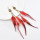 E-6150 Bohemian Stylish Girl Statement Gold Metal Tassel Rhinestone Beads Drop Dream Catcher Women Feather Earrings