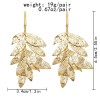 E-6153 Fashion Gold Plated Hawaiian Jewelry Monstera Deliciosa Leaf Wholesale Designer Popular Brands Flower Earrings