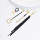 E-6157 4 Pairs Simple Dangle Earrings Set for Women Long Tassel Chain Hoop Earrings Gold Black Colors Earrings