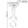 F-0903 European And American Gorgeous Fashion Crystal Rhinestone Long Hair Comb Bridal Hair Accessories Wedding Headdress Veil Jewelry