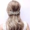 F-0911 Luxury Bridal Leaf Flower Pearl Crystal Combs Headbands for Women Wedding Hair Accessories