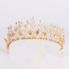 F-0907 Fashion Wedding Headband Pearl Headpiece Crystal Pearl Hair Vine Flower Halo Bridal Hair Accessories
