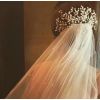 F-0910 Gorgeous bridal pearl hand-woven hair accessories wedding dress silver hair fork hair comb headdress