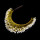 F-0908 Luxury Gold Color Rhinestone Flower Leaf Hairbands Crowns Tiaras for Bridal Wedding Hair Accessories