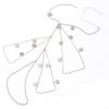 N-7578 Vintage Silver Chain Coin Pendant Multilayer Leg Chain Fashion Bohemian Summer Beach Party Anklet Sexy Jewelry Gift