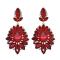 E-4062  7 Colors Luxury Drop Earring Inlay Crystal Rhinestone Dangle Long Earrings For Women Jewelry