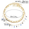 N-7579 3Pcs/Set Fashion Water Drop Colorful Beads Choker Clavicle Necklaces for Women Boho Summer Holiday Party Jewelry