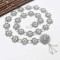 N-7582 Bohemian Vintage Silver Flowers Tassel Bells Body Chain for Women Indian Ethnic Dance Waist Chain