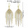 E-6178 Long Tassel Inlaid With Crystals And Pearls Drop Earrings For Women Shiny White Blue Chain Pendant 2021 Trendy Jewelry Gift