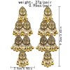 E-6184 Ethnic Gold Carved Triangle Ladies Earrings Bijoux Vintage Bohemia Tibetan Round Alloy Tassel Earrings Tribe Indian Jewelry