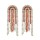 E-6187 Luxury Bling Red Blue Acrylic Beads Crystal Big Long Tassel Earrings For Women Bridal Wedding Party Jewelry