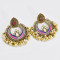 E-6193 Fashion Gold Metal Earring Wedding Tibetan Jewelry Retro Bohemian Tribe Colorful Stone Hanging Earrings For Women