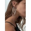 E-6195 Big Vintage Silver Metal Crystal Rhinestone Long Tassel Drop Earrings for Women Bridal Wedding Party Gift