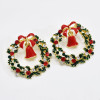 E-6198 New Cute Crystal Enamel Bells Drop Earrings for Women Girl Christmas Jewelry New Year Gifts