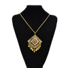 N-7585 Fashion Ethnic Gold Necklace For Women Party Jewelry 2021 Summer Fashion Boho Jewellery Chain Miyuki Tassel Necklace