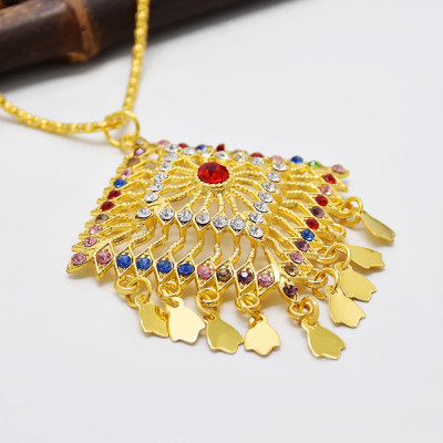 N-7585 Fashion Ethnic Gold Necklace For Women Party Jewelry 2021 Summer Fashion Boho Jewellery Chain Miyuki Tassel Necklace