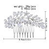 F-0913 Fashion Bridal Zircon Crystal Flower Hair Combs Hair Pins Wedding Engagement Headdress Hair Accessories