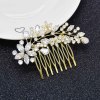 F-0913 Fashion Bridal Zircon Crystal Flower Hair Combs Hair Pins Wedding Engagement Headdress Hair Accessories