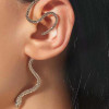 E-6206 1PC Punk Snake Earing Clips No Pierced Clip on Earrings Ear Cuffs for Women Men Party Jewelry