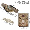 S-0101 Ethnic Bohemian Turquoise Resin Beads Belly Waist Chains Bracelet Set for Women Belt Waistbands Handmade Jewelry