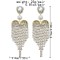 E-6211 Fashion Luxury Bling Gold Acrylic Beads Crystal Big Long Tassel Earrings For Women Bridal Wedding Party Jewelry
