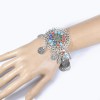B-1133  Fashion Retro Bohemian Gold Metal Chain Hand Harness Color Bracelets for Women Party Punk Jewelry