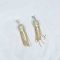 E-6222 Bling Crystal Rhinestone Long Tassel Hanging Drop Earrings for Women Bridal Wedding Party Jewelry Gift