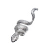 R-1549 Vintage Silver Lacquer Jewelry Snake Pattern Custom Silver Ring Antique Silver Adjustable Alloy Snake Ring