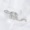 R-1549 Vintage Silver Lacquer Jewelry Snake Pattern Custom Silver Ring Antique Silver Adjustable Alloy Snake Ring