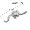 R-1549 Vintage Silver Lacquer Jewelry Snake Pattern Custom Silver Ring Antique Silver Adjustable Alloy Snake Ring