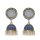 E-6226 Vintage Gold Metal Mirror Enamel Pearl Beads Tassel Drop Dangle Earrings for Women Boho Indian Party Jewelry