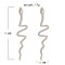 E-6232 Gold Sliver Color Snake Rhinestone Earing Clips Perforation Clip on Earrings Ear Cuffs for Women Men Party Jewelry