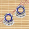 E-6234 Ethnic Geometric Silver Color Indian Earrings Round Hollow Jewelry Vintage Statement Earrings For Women Bohemian Earrings