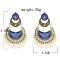 E-6236 Vintage Gold Indian Pearls Tassel Jhumka Drop Earrings for Women Boho Ethnic Festival Party Jewelry Gift