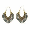 E-6238 Vintage Gold Sliver Indian Bells Tassel Jhumka Drop Earrings for Women Boho Ethnic Festival Party Jewelry Gift Set