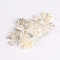 F-0916 Silver rose gold flower crystal pearl comb hand-woven shiny bridal hair accessory